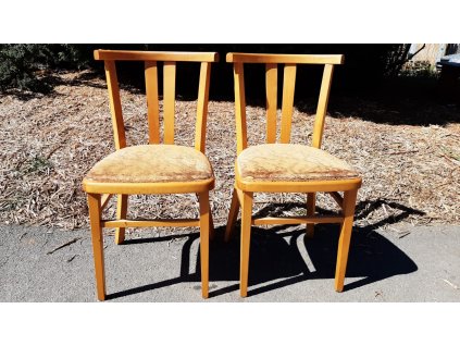 2x Jídelní kuchyňská židle TON, Thonet, socialismus, retro, 70.-80. léta