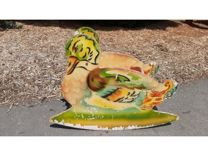 Dětská dřevěná houpací kachna