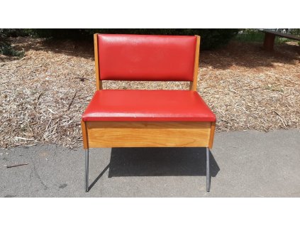 Chromová lavice  s úložným prostorem