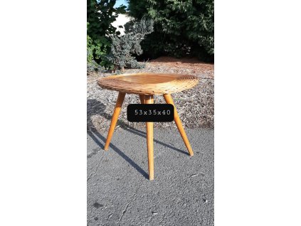 Proutěný Stolek Taburet