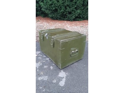 Vojenská Truhla Bedna Přepravka Kufr Vintage RETRO