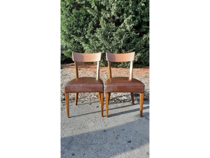 2x Jídelní židle TON, Thonet, Mimoň, vintage, retro