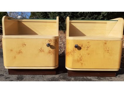 2x Noční stolek, komoda, skříňka, retro, 70.-80. léta
