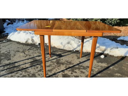 Rozkládací Jídelní Stůl Vintage Socialismus RETRO 70.-80. léta