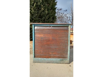 Industriální rolovací skříň, roletovka, registr, komoda, archiv