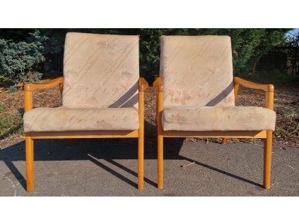 2x Křeslo, 70.-80. léta, vintage, retro, socialismus