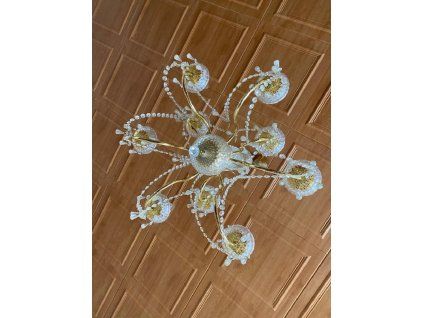 Devítiramenný křišťálový lustr