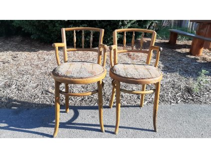 Starožitná jídelní židle křeslo Fischel Thonet retro