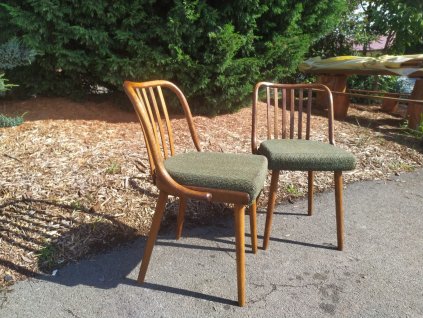 2x Jídelní kuchyňská židle, ŠUMAN, vintage, 70.-80. léta