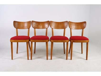4x Jídelní kuchyňská židle TON Thonet 70.-80. léta socialismus