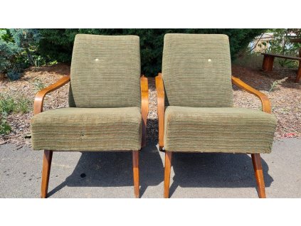 2x Křeslo socialismus, 70.-80. léta, vintage, retro