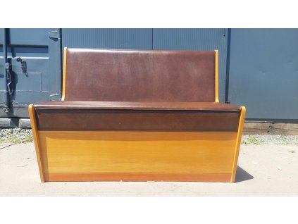 Lavice RUKOV, kuchyňská, koženka, retro