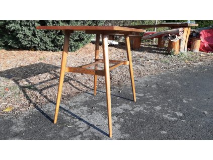 TV Stolek Stůl Konferenční Odkládací s výpletem RETRO