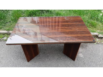 Mahagonový Konferenční Stůl Stolek RETRO