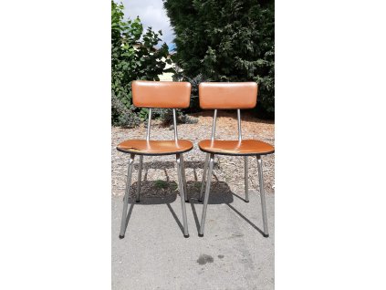 Chromová jídelní židle, 70.-80.léta, socialismus