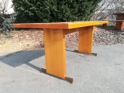 Konferenční stůl stolek Vysoký lesk Brusel  70. - 80. léta