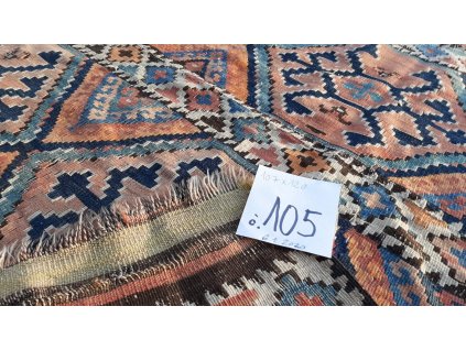 105 Starožitný Ručně Tkaný Gobelín Koberec č. 105