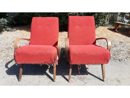 2x Křeslo orig. TON Thonet socialismus 70.-80. léta vintage