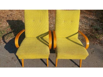 2x Křeslo, křesílko originál TON, Thonet, Brusel, 70.-80. léta