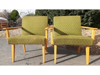 2x Křeslo, křesílko, 70. - 80. léta, retro