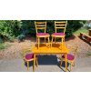 Rozkládací Jídelní Stůl + 4x Židle TON Thonet RETRO 70.-80.