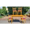 Rozkládací Jídelní Stůl + 4x Židle TON Thonet RETRO 70.-80.
