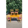 Rozkládací Jídelní Stůl + 4x Židle TON Thonet RETRO 70.-80.