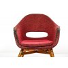 140 Křeslo skořepina Navrátil, socialismus,retro, vintage, 70.-léta