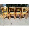 4x Jídelní židle retro 70.-80. léta Brusel