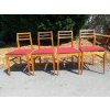 4x Židle jídelní kuchyňské 70. - 80. léta retro