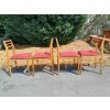 4x Židle jídelní kuchyňské 70. - 80. léta retro