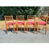 4x Židle jídelní kuchyňské 70. - 80. léta retro