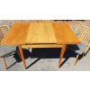 Rozkládací Jídelní Stůl + 4x Židle Šuman 70.-80. léta Brusel