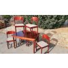 Rozkládací Jídelní Stůl + 6x Židle TON Thonet 70.-80. léta RETRO