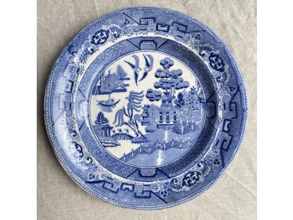 Mělký talíř Old Willow Pattern