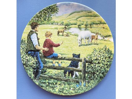 Sběratelský talíř In Green Pastures
