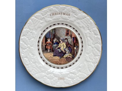 Vánoční talíř Coalport 1985