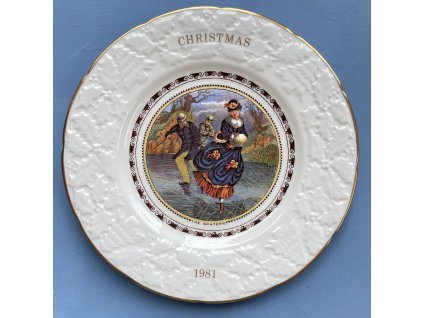 Vánoční talíř Coalport 1981