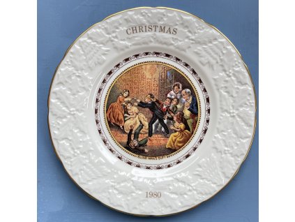 Vánoční talíř Coalport 1980