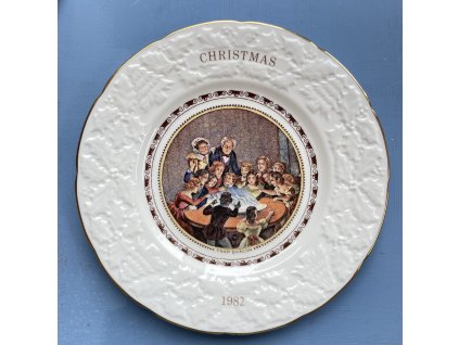 Vánoční talíř Coalport 1982