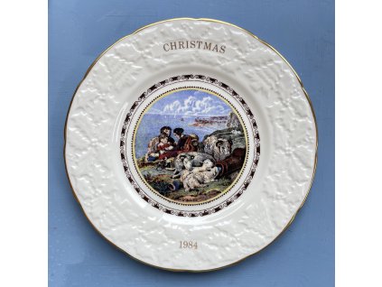 Vánoční talíř Coalport 1984