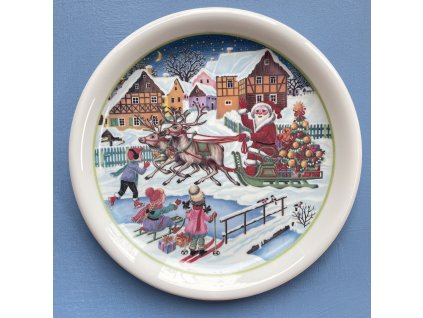 Vánoční talíř Arzberg Saně