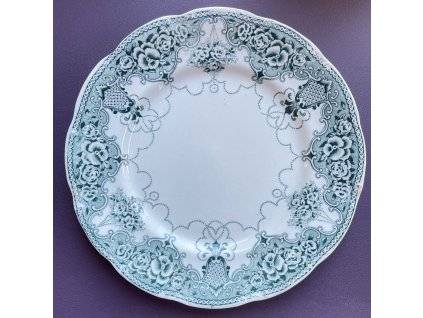 Mělký talíř květy 25