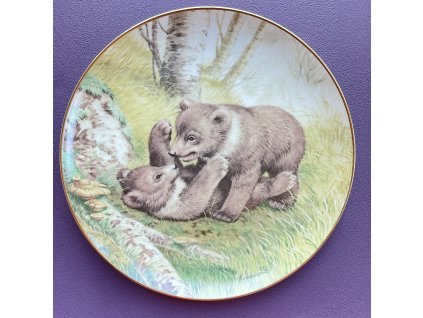 Dekorační talíř Medvědi