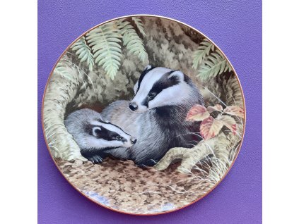 Dekorační talíř Jezevec