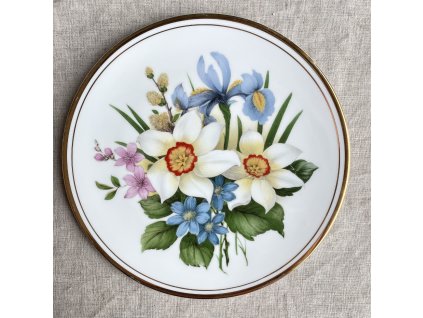 Dekorativní talíř Květy II
