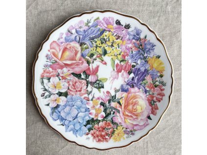 Dekorační talíř Derby Bouquet