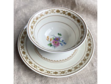 Hrnek s podšálkem Limoges Charles Ahrenfeldt