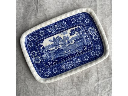 Malý podnos Villeroy&Boch Rusticana modrá krakelace