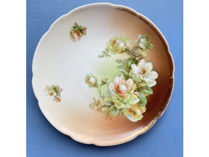 Porcelánový talíř Růže